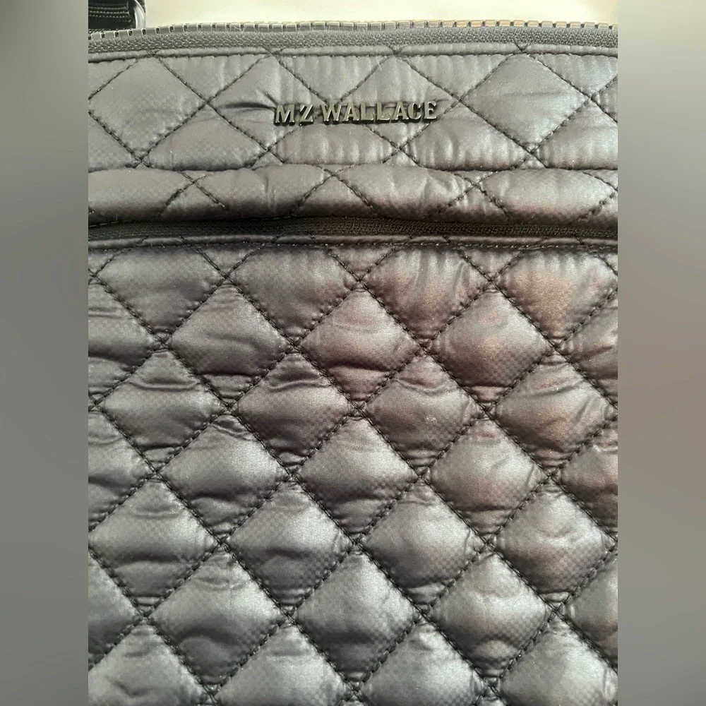 MZ Wallace Metro Flat Crossbody Bag in Black - Picture 3 of 12